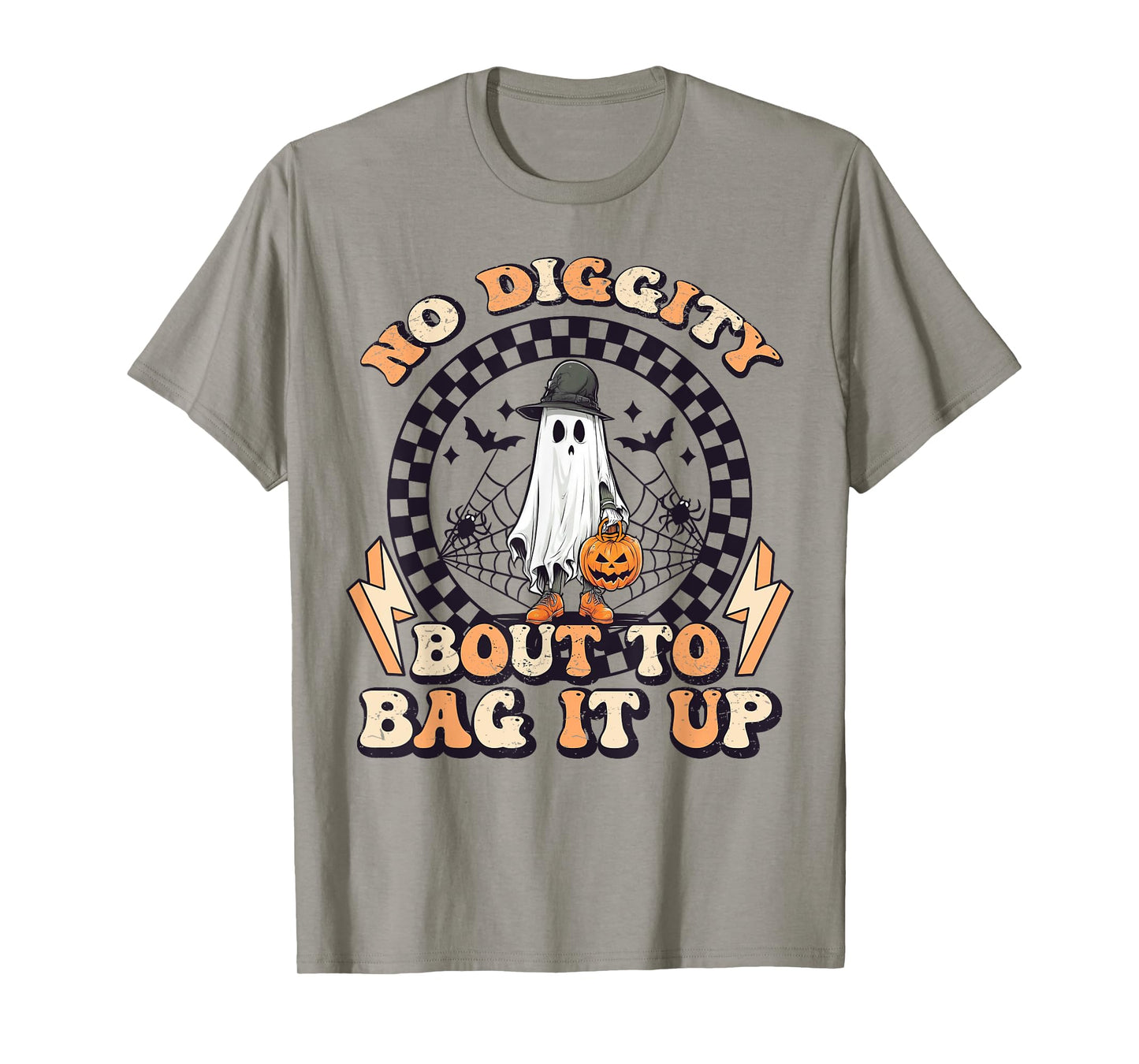 No Diggity Bout To Bag It Up Ghost Halloween T-Shirt