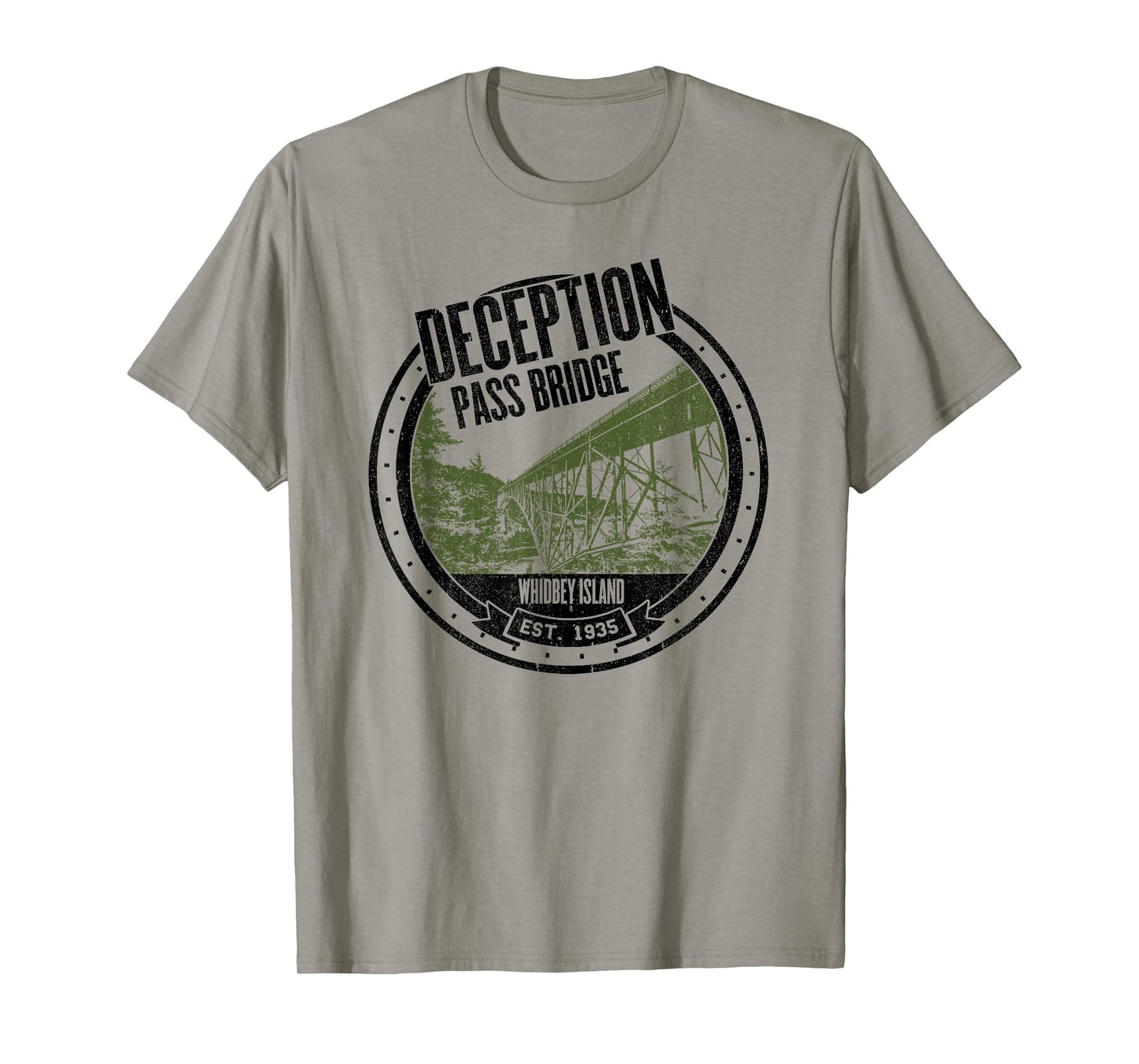 Deception Pass Bridge Whidbey Island T-Shirt Washington Tee T-Shirt