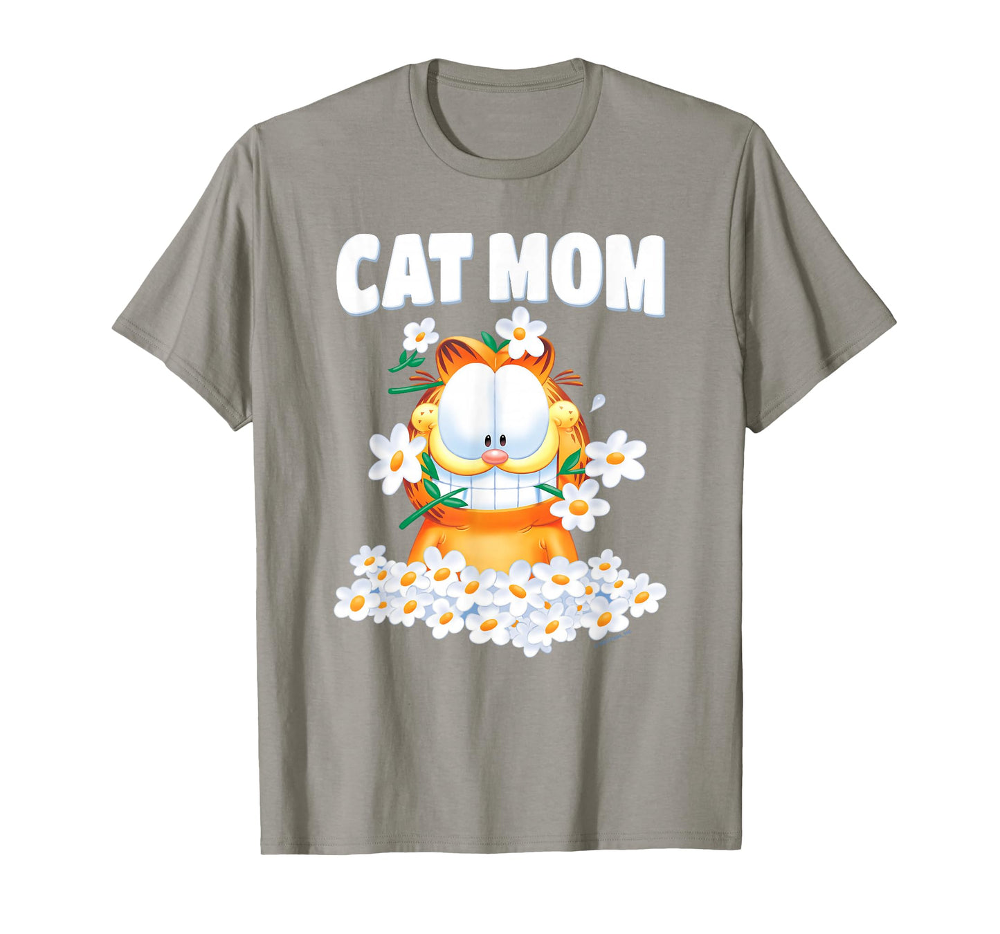 Garfield Cat Mom Flowers T-Shirt