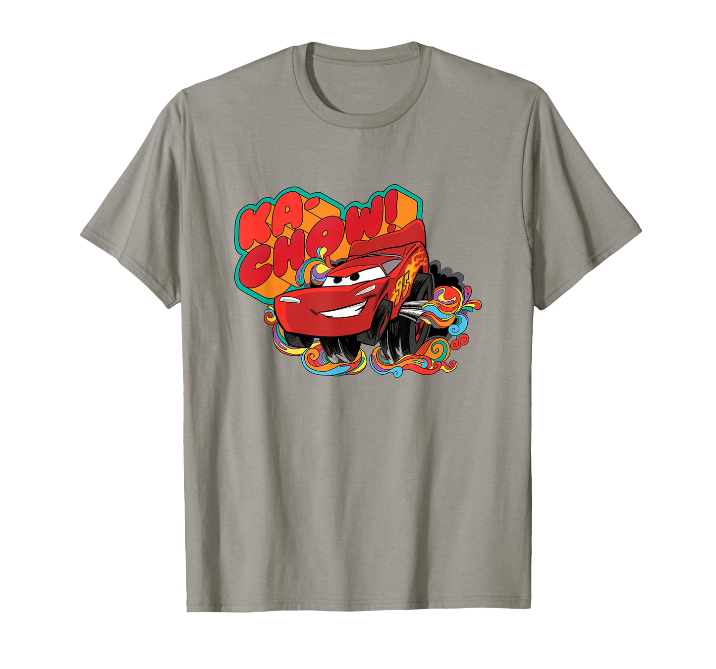 Disney Pixar Cars Ka-Chow! Lightning McQueen Colorful T-Shirt