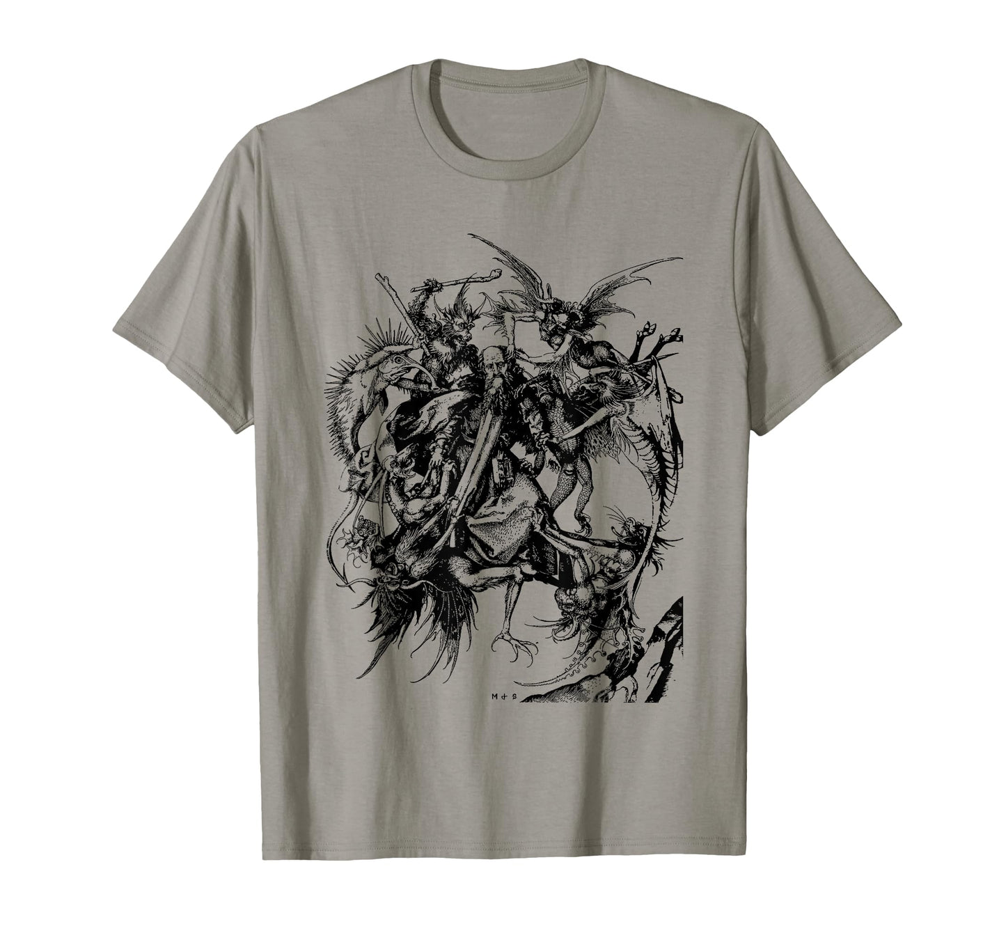 THE TEMPTATION of ST. ANTHONY - Medieval Monster Art Shirt T-Shirt