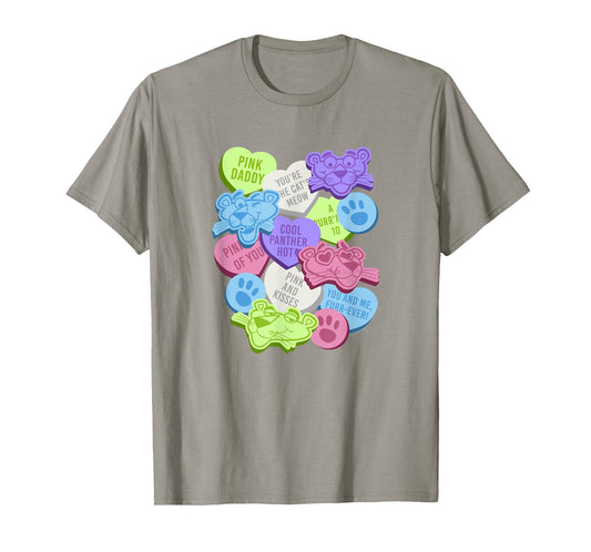 The Pink Panther Valentine's Day Candy Hearts T-Shirt