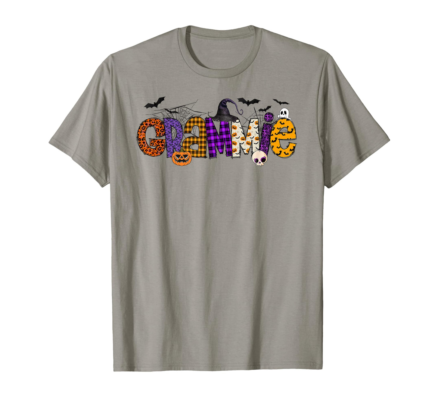 Grammie Witch Hat Pumpkin Ghost Funny Halloween Costume T-Shirt
