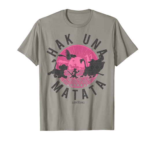 Disney Lion King Simba Silhouette Hakuna Graphic T-Shirt T-Shirt