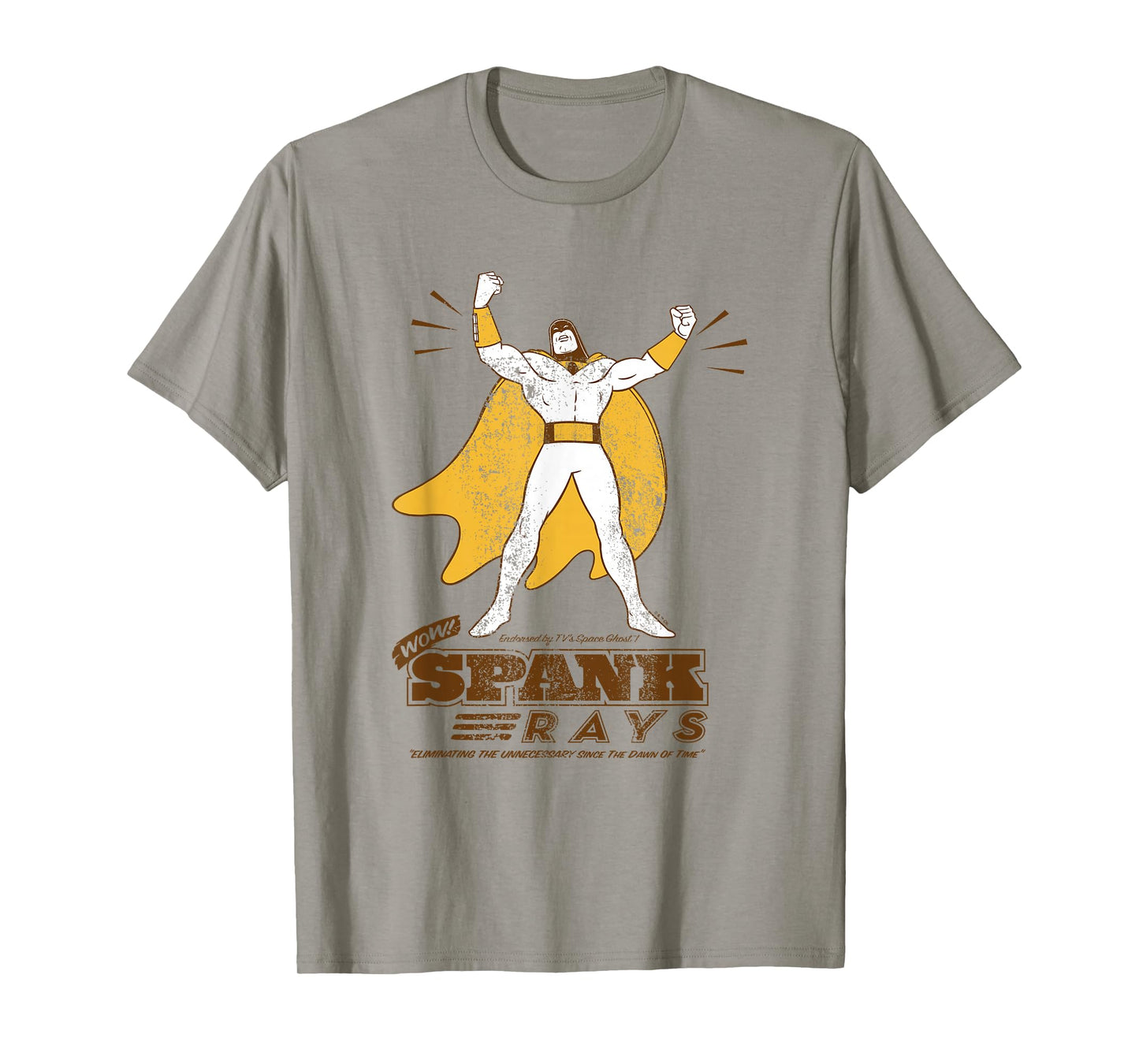 Space Ghost Vintage Spank Rays Distressed Superhero Pose T-Shirt
