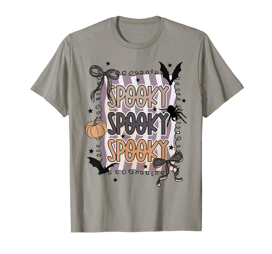 Spooky Season Cute Coquette Bow Halloween Costume T-Shirt