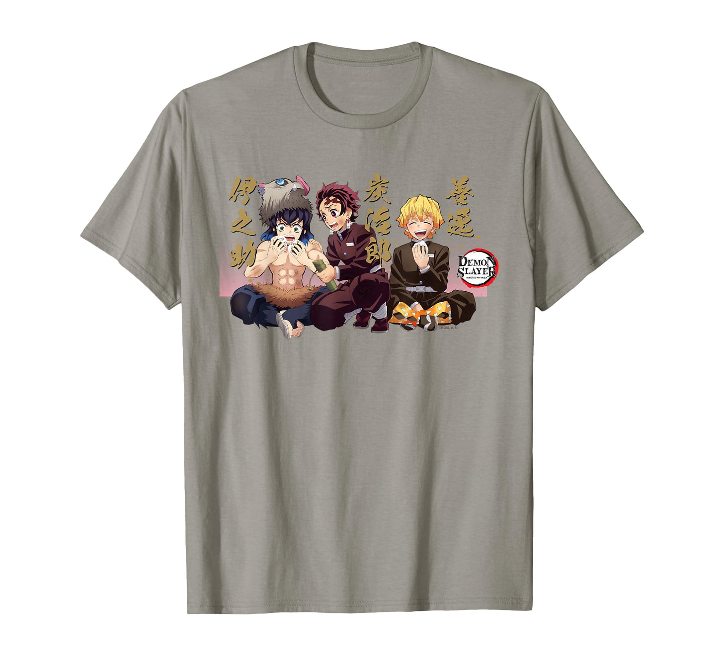 Demon Slayer: Kimetsu no Yaiba Zenitsu Inosuke Rice Ball T-Shirt
