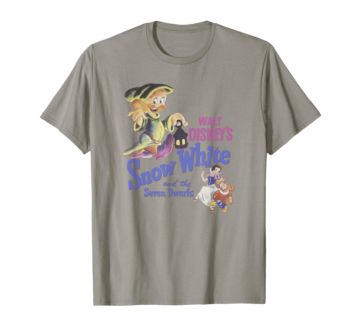 Disney Snow White and The Seven Dwarfs Dopey Movie Poster T-Shirt