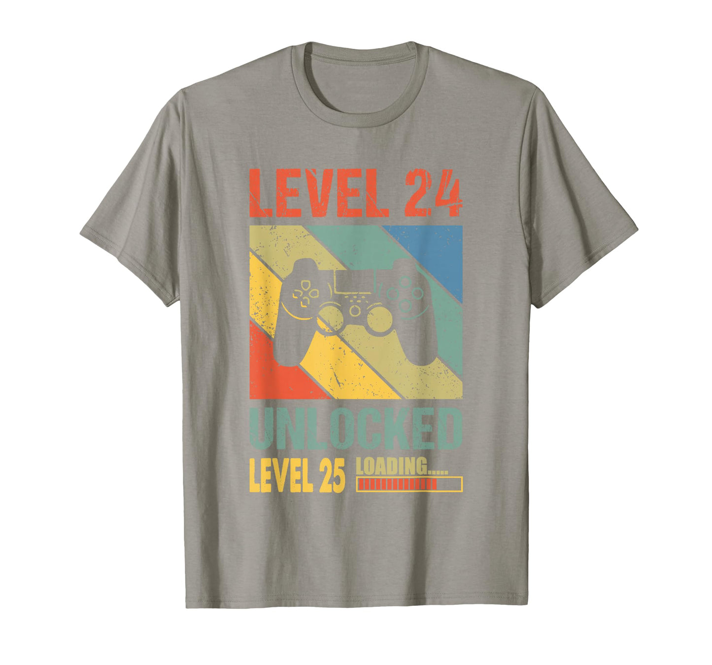 24th Birthday Gamer Girl Level 24 Unlocked Level 25 Loading T-Shirt