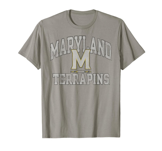 Maryland Terrapins Vintage Worn Red Officially Licensed T-Shirt