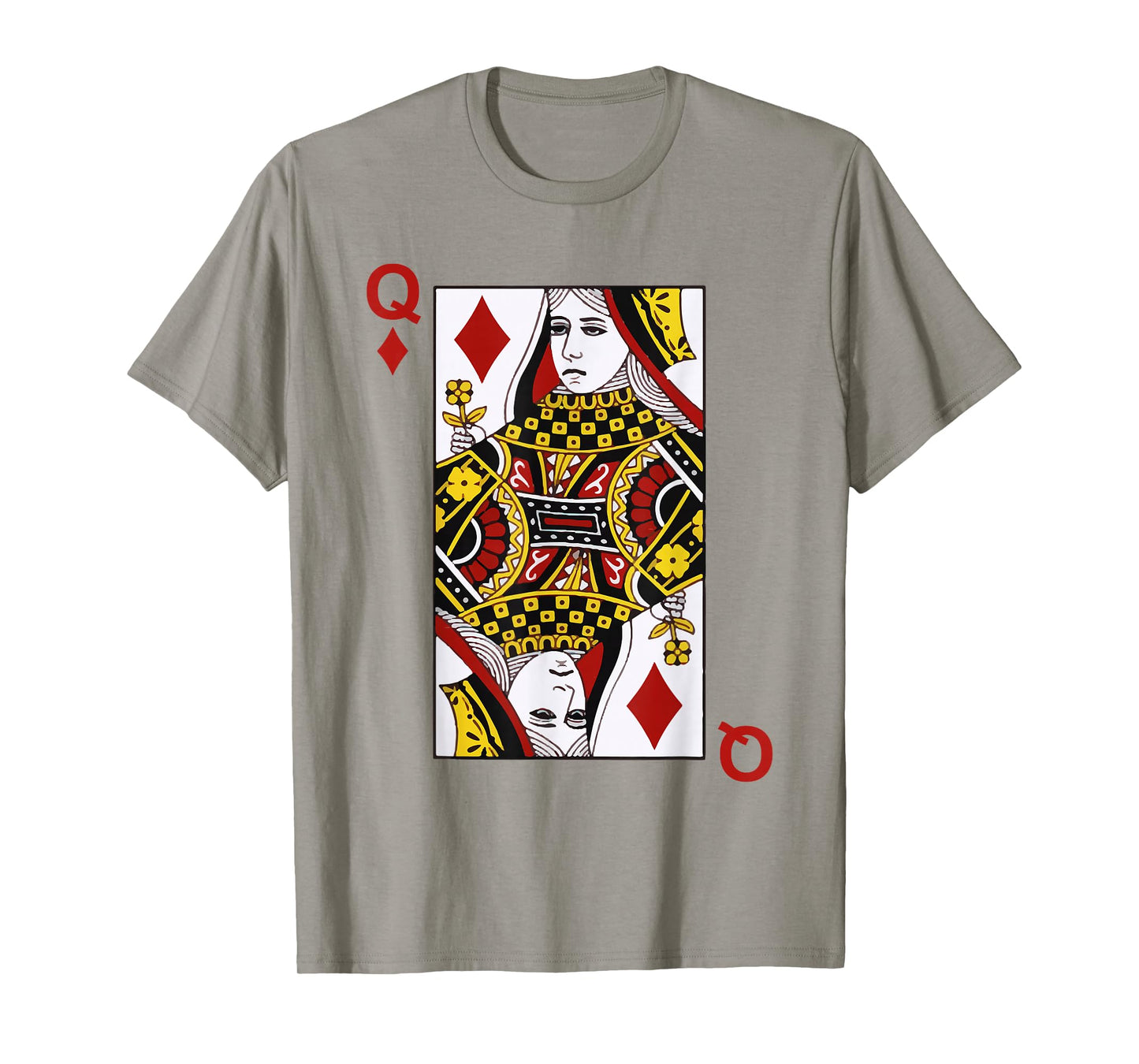 Queens of Diamonds Q Blackjack Playing Cards Tshirt T-Shirt
