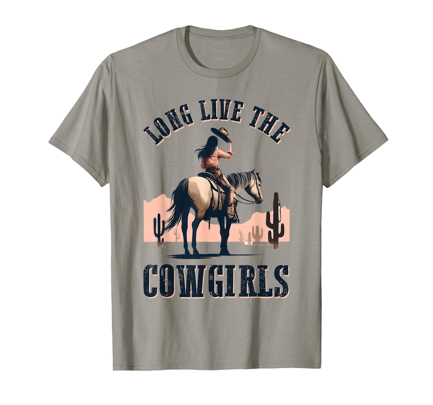 Long Live The Cowgirls Horse Riding Western Southern Women T-Shirt
