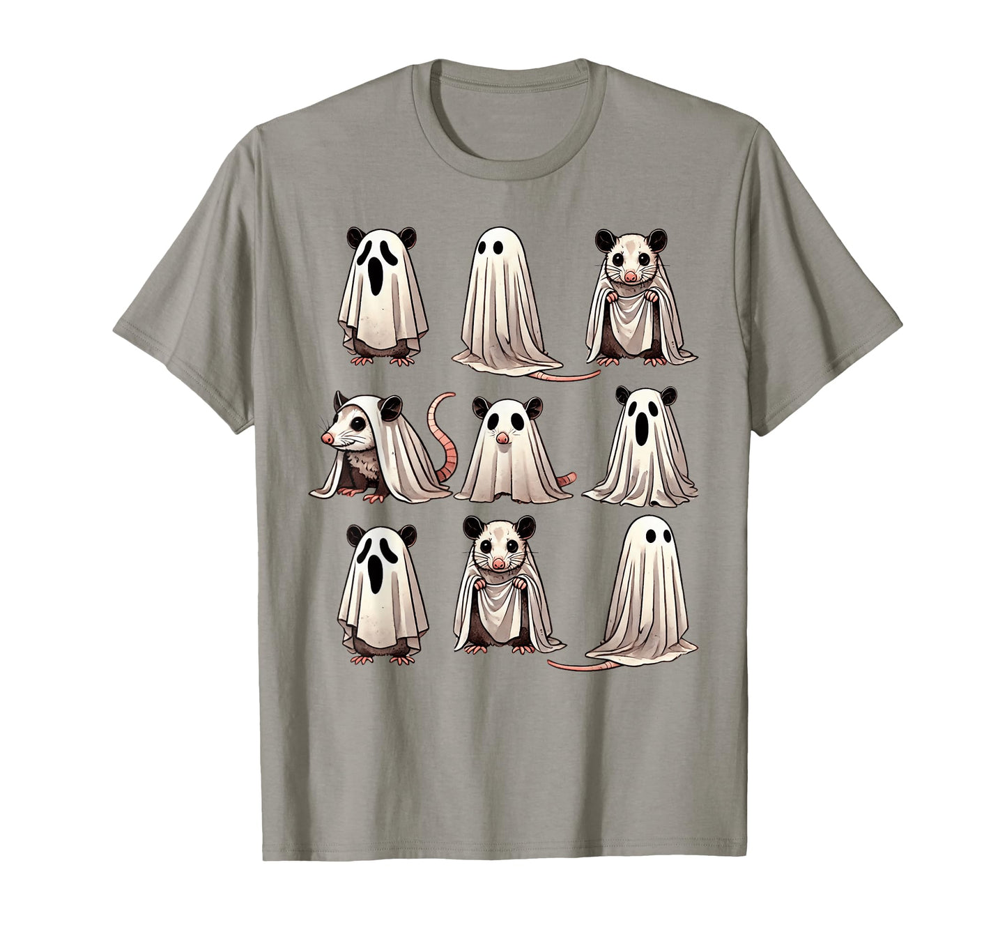Cute Ghost Opossum Funny Halloween Outfit Costumes Opossum T-Shirt