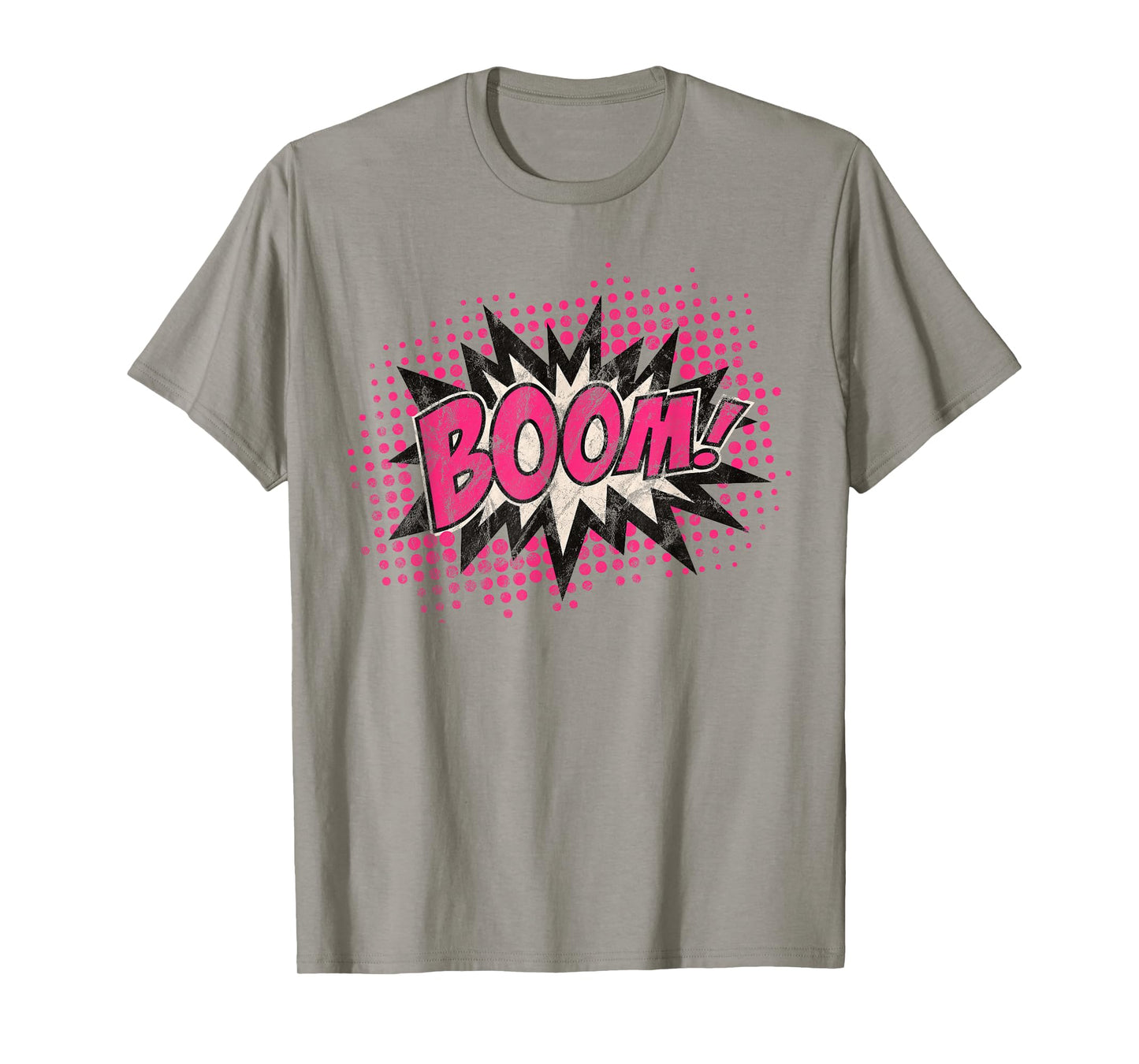 Comic Boom Bang Pow Kaboom Explosion Speech Bubble Vintage T-Shirt