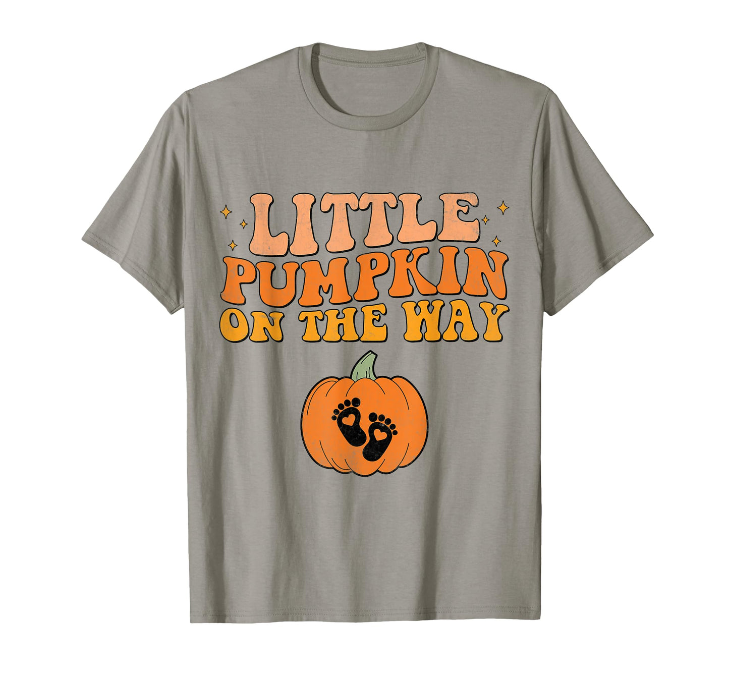 Little Pumpkin On The Way Halloween Pregnancy Announcement T-Shirt
