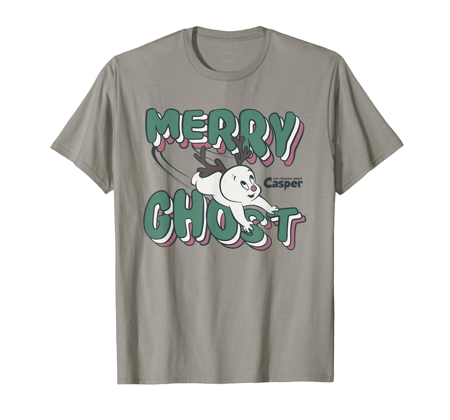 Casper the Friendly Ghost Vintage Merry Ghost Reindeer T-Shirt