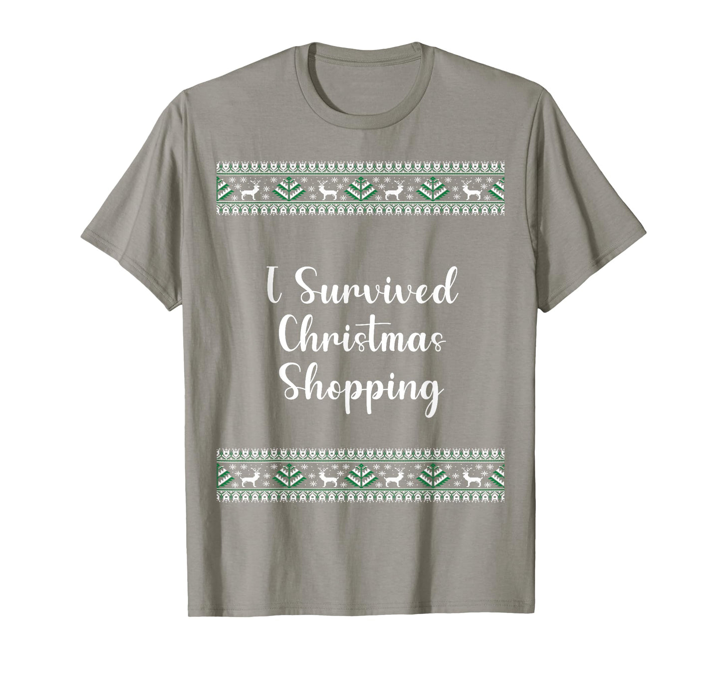 I Survived Christmas Shopping Christmas Funny T-Shirt
