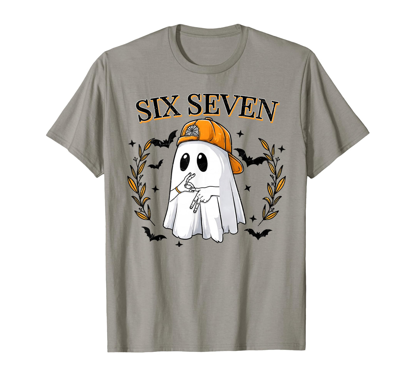 Cool Six Seven 6 7 Ghost Halloween Meme Slang Gen Z Alpha T-Shirt