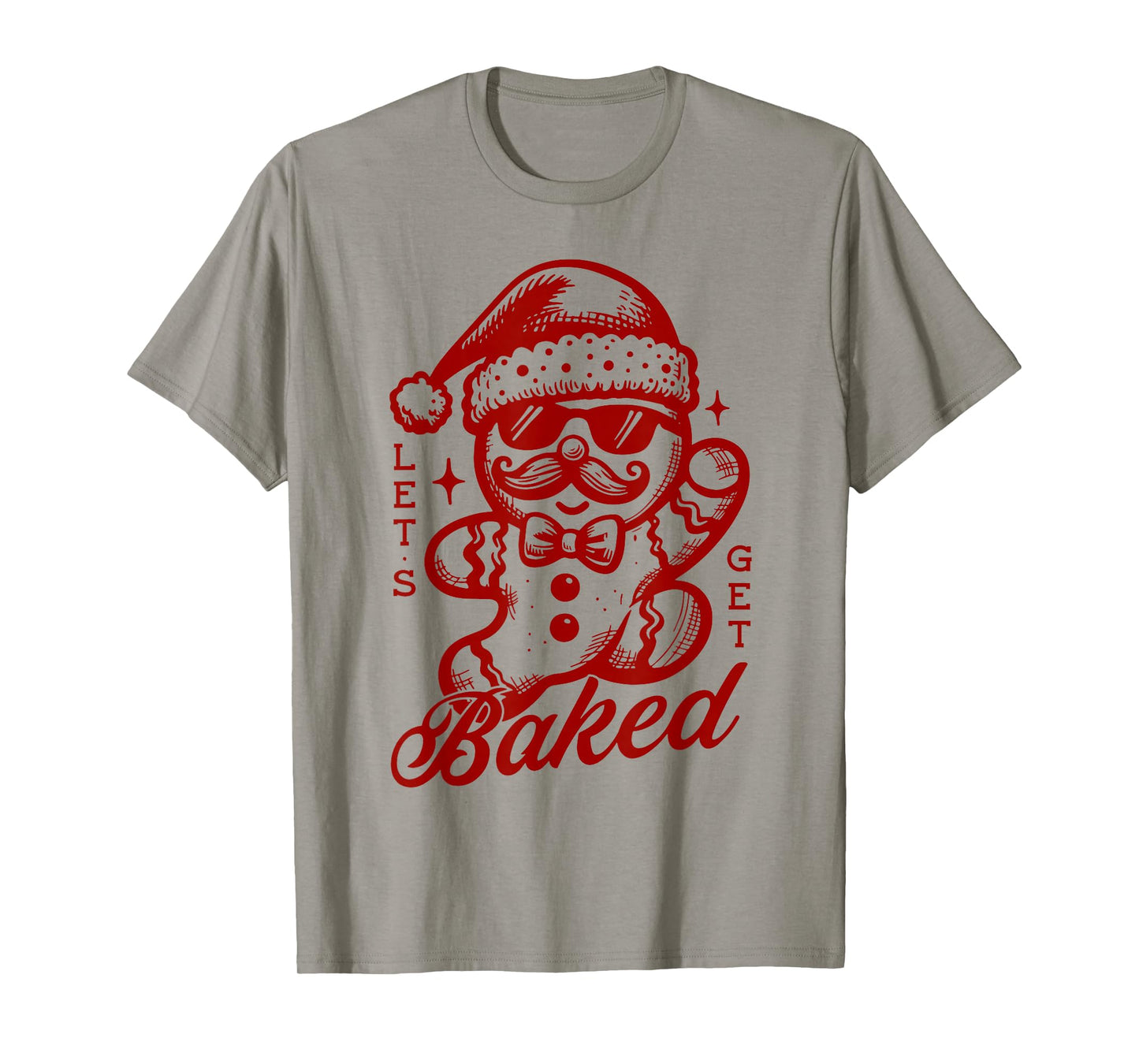 Vintage Let's Get Baked Christmas Matching Family Pajama T-Shirt