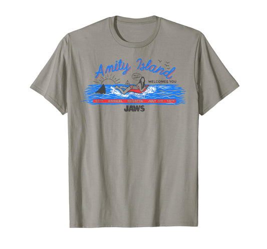 Jaws Amity Island Billboard T-Shirt