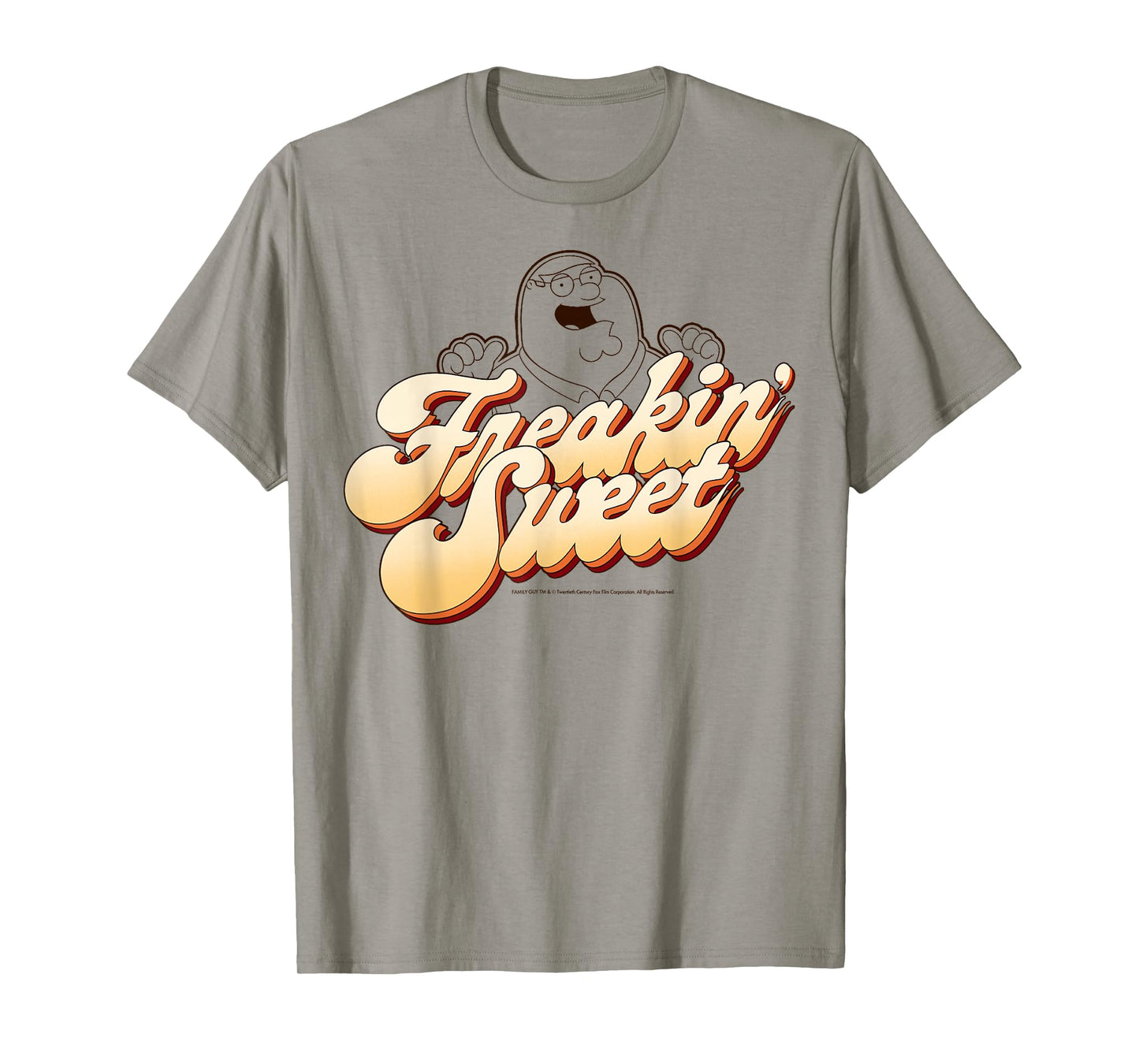 Family Guy Peter Griffin Freakin' Sweet Retro Chest Logo T-Shirt