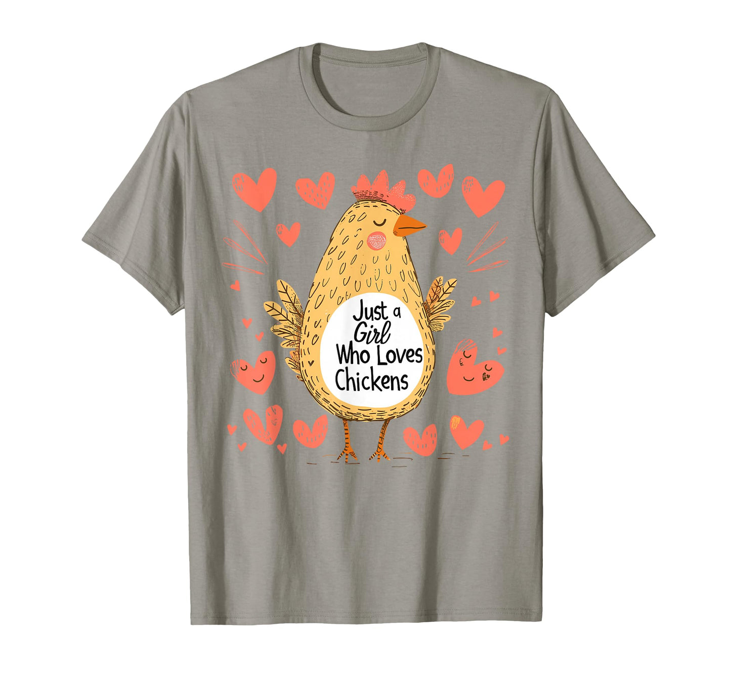 Funny Chicken Lovers Gift Just A Girl Who Loves Chickens T-Shirt
