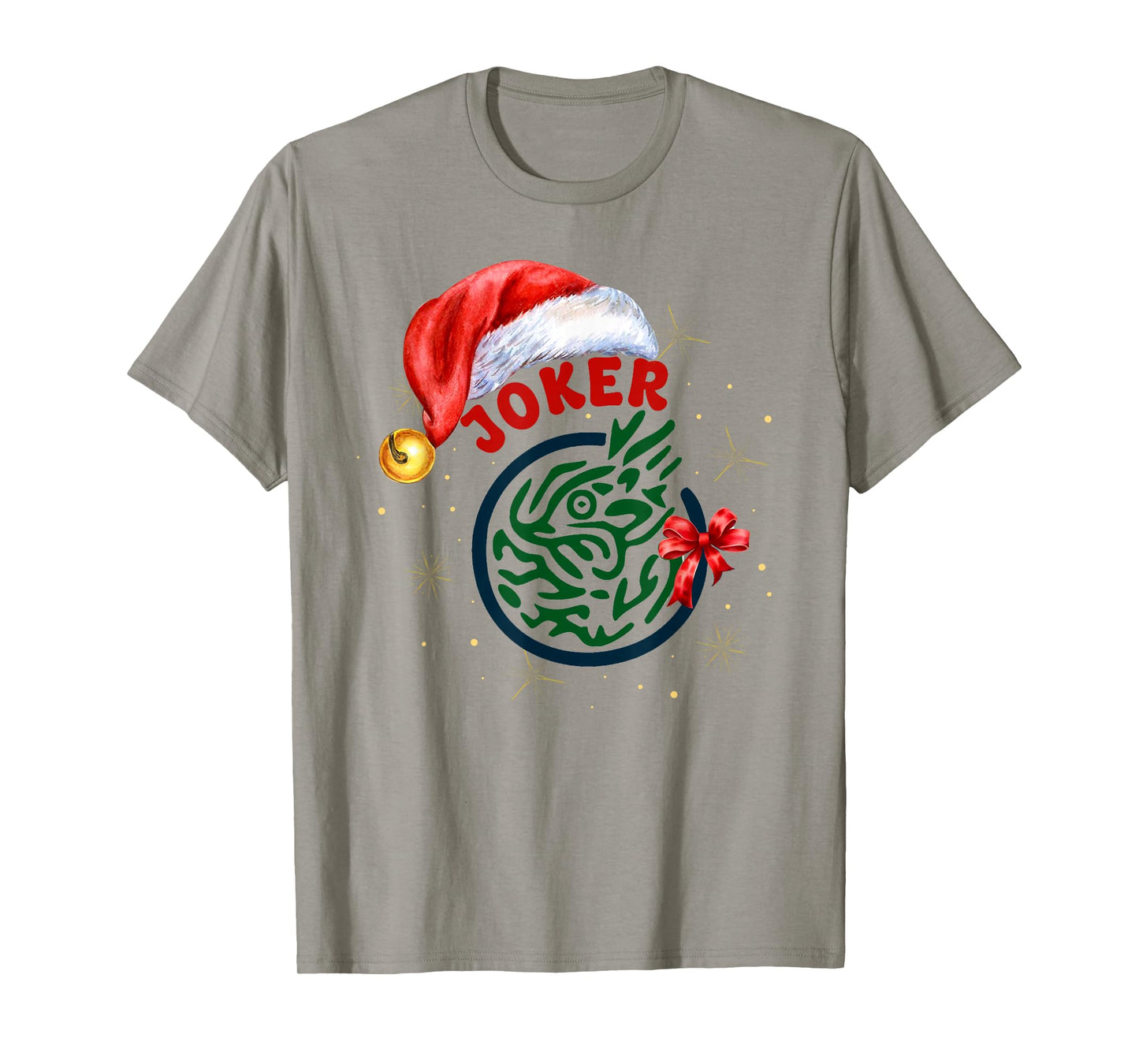 Christmas Chinese Mah Jong Joker Tile Bow Mahjong Costume T-Shirt