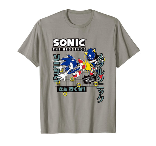 Sonic The Hedgehog Introducing Metal Sonic! Epic Fight Retro T-Shirt