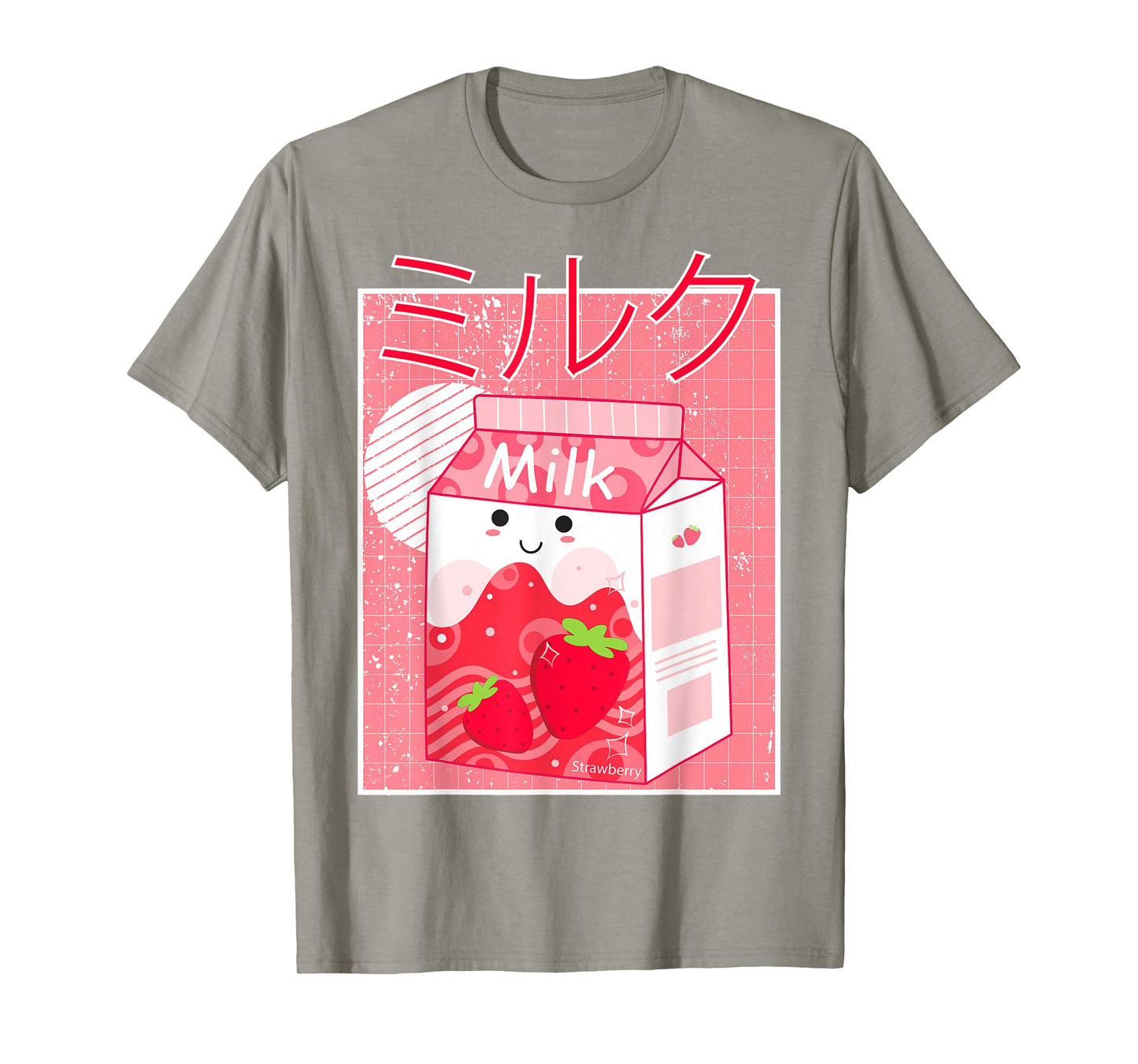 Pink Strawberry Milk Shake Kawaii pastel Goth Japanese 90's T-Shirt