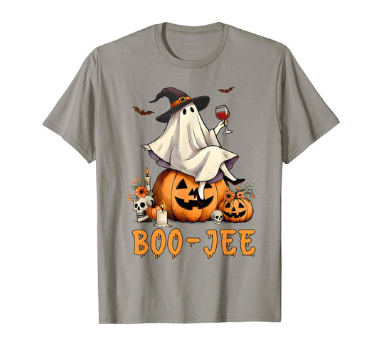 Funny Boo-Jee Ghost Halloween Boo Jee Ghost Spooky Season T-Shirt