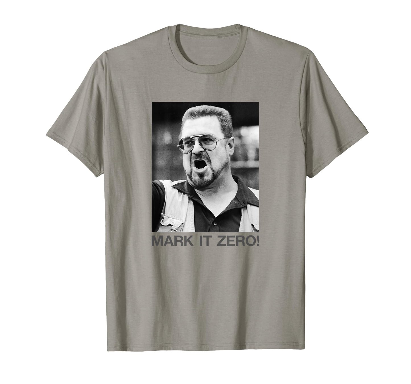 The Big Lebowski Walter Mark It Zero Black and White Poster T-Shirt