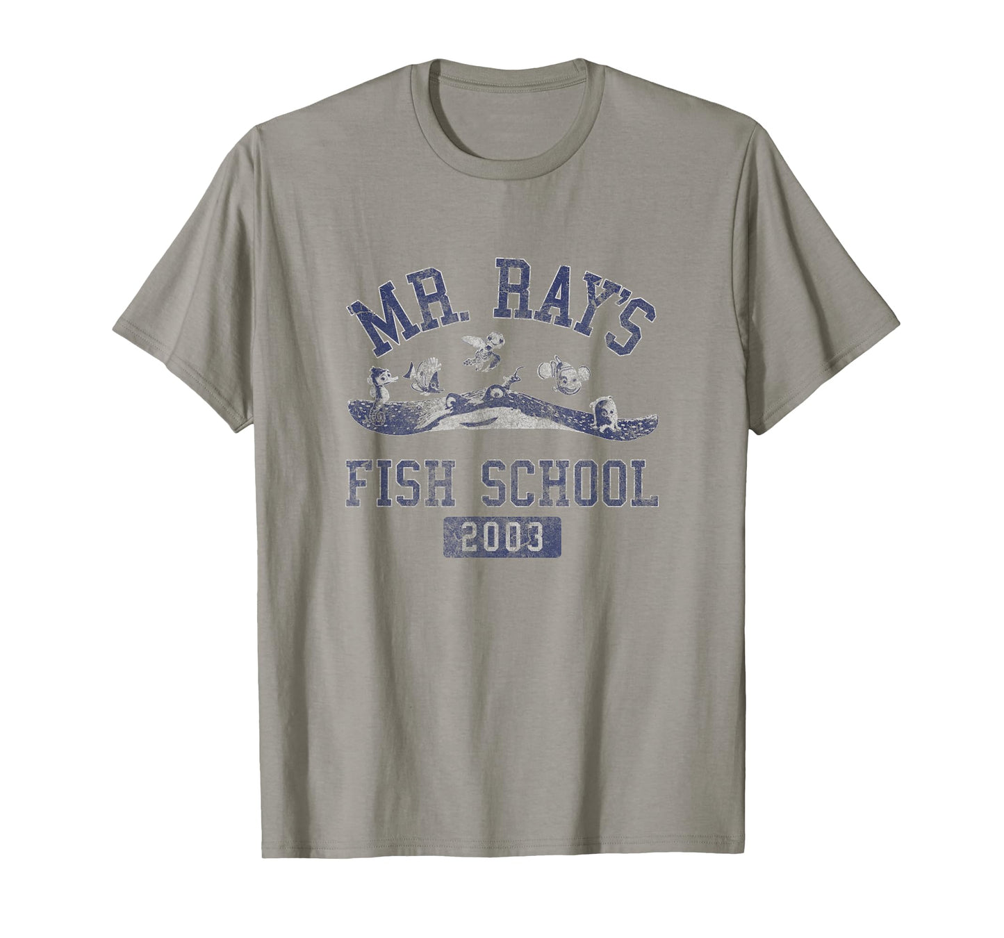 Disney Pixar Finding Nemo Mr. Rays Fish School 2003 Poster T-Shirt