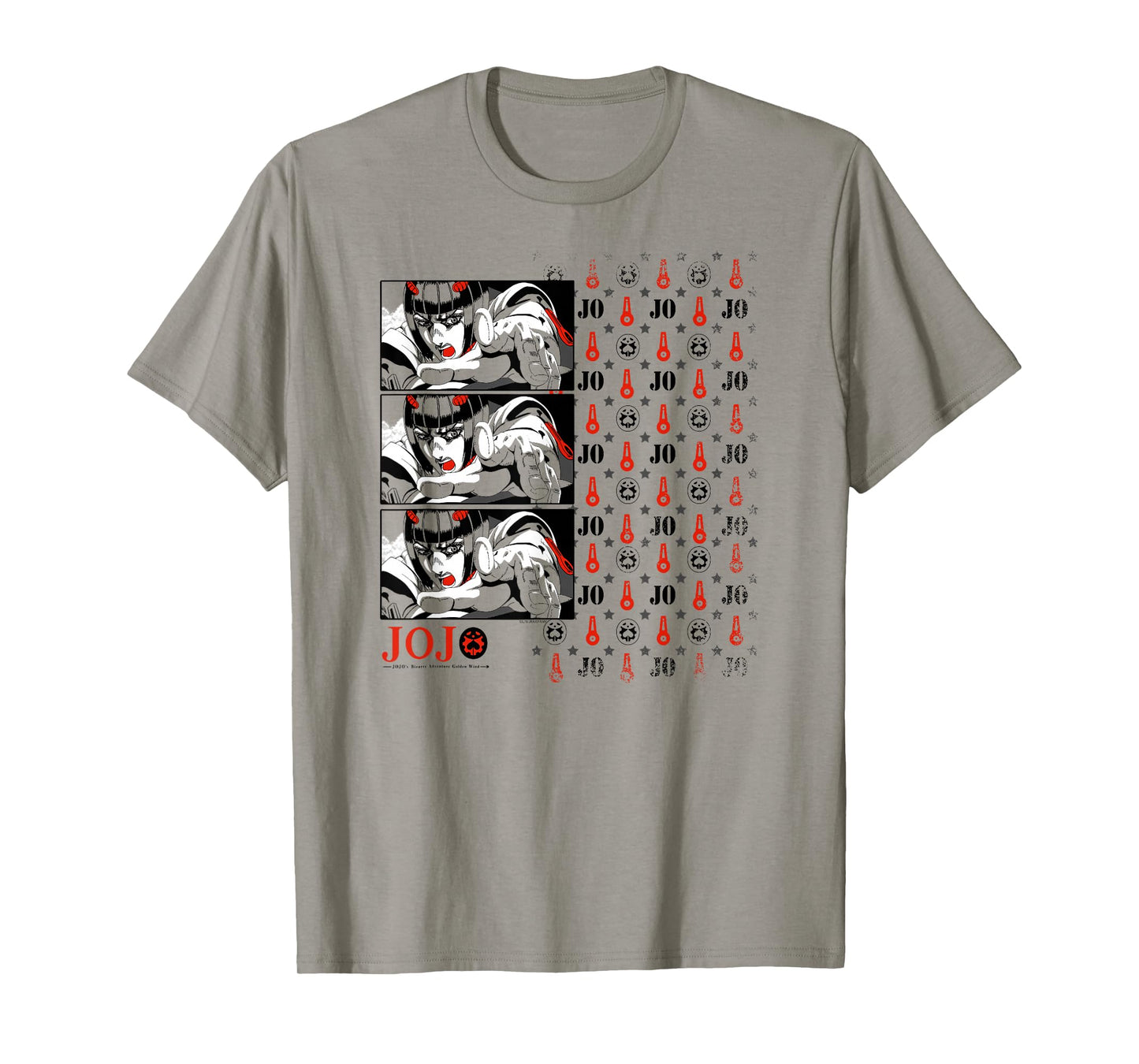 JoJo's Bizarre Adventure Pt 5 Bruno Bucciarati Zippers Anime T-Shirt