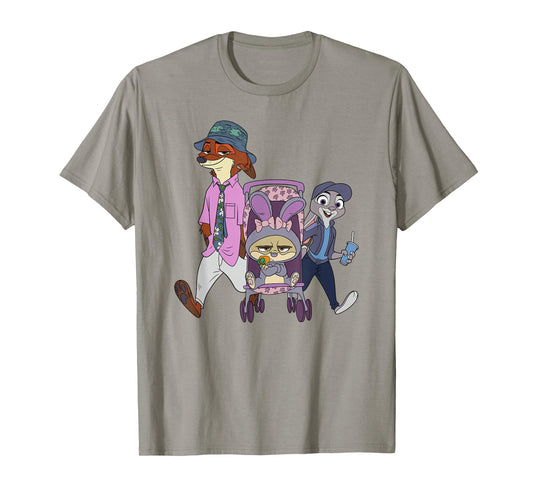 Disney Zootopia 2 Judy Nick & Finnick Happy Family T-Shirt