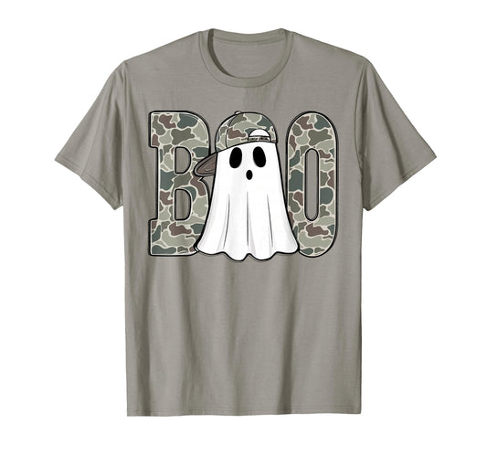 Camo Boo Ghost Camouflage Ghost Halloween Boys Toddlers Kids T-Shirt