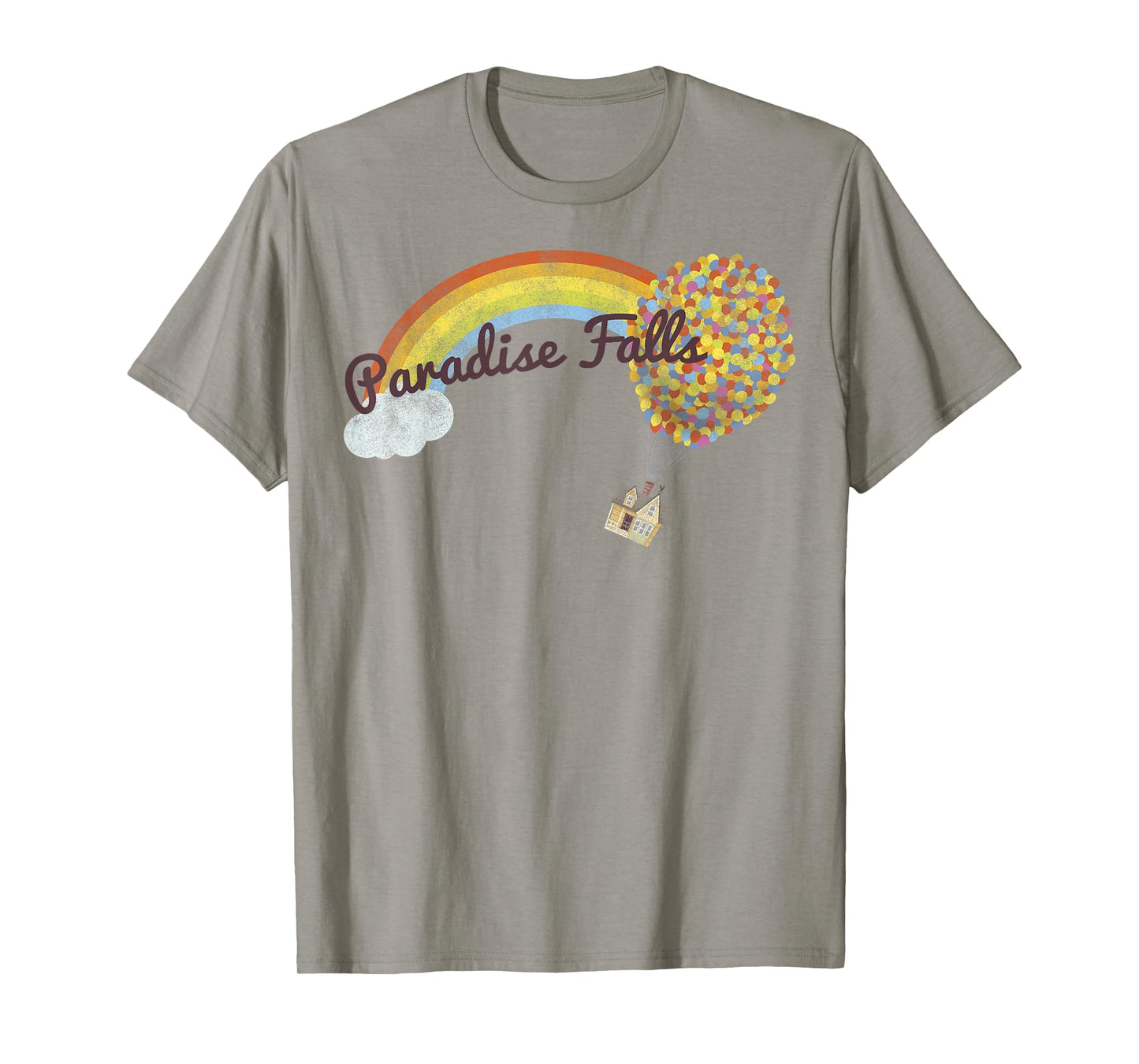 Disney Pixar Up Paradise Falls Rainbow T-Shirt Small