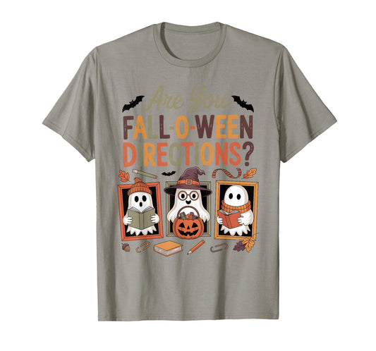 Spooky Cute Autumn Ghosts Teacher Fall-O-Ween Directions T-Shirt