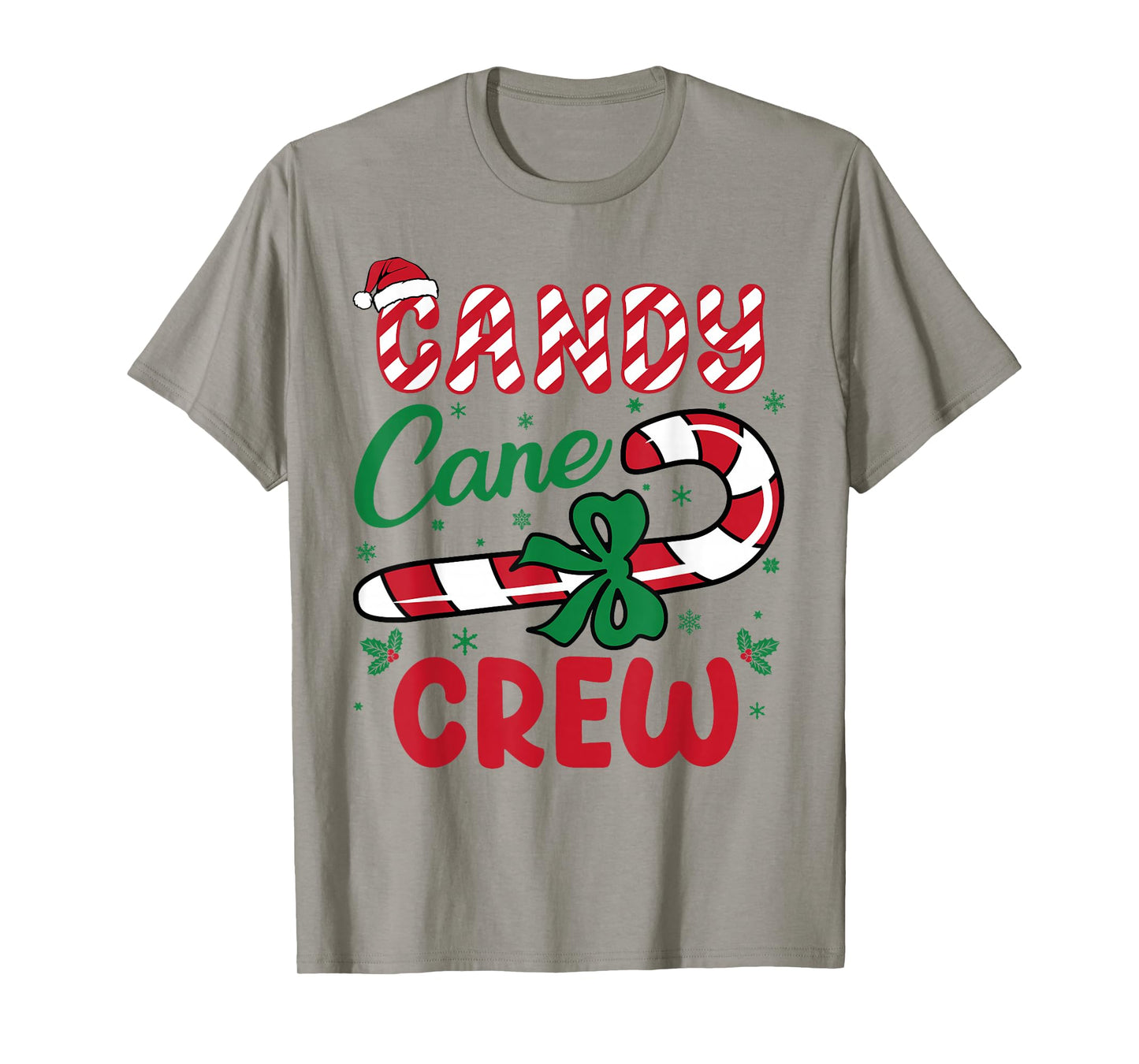 Candy Cane Crew Funny Christmas Holiday Men Women Kids Boys T-Shirt