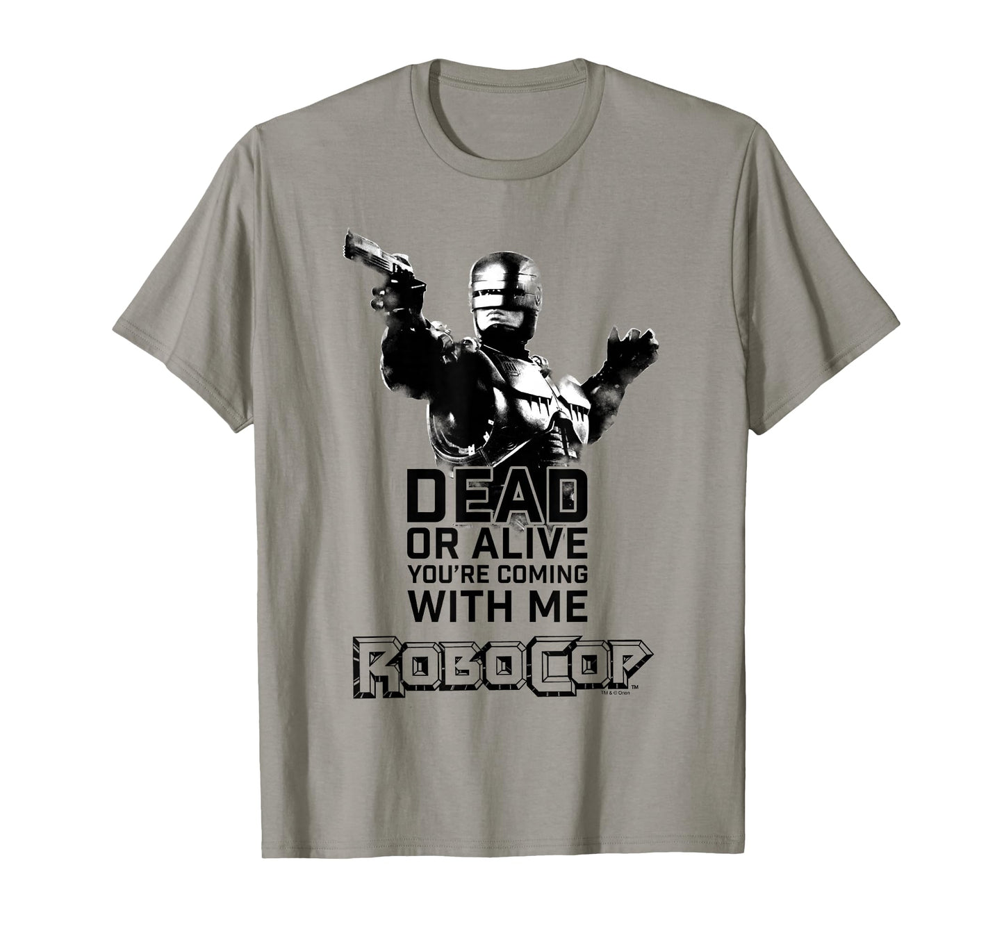 RoboCop Dead Or Alive You're Coming With Me Portrait Logo T-Shirt
