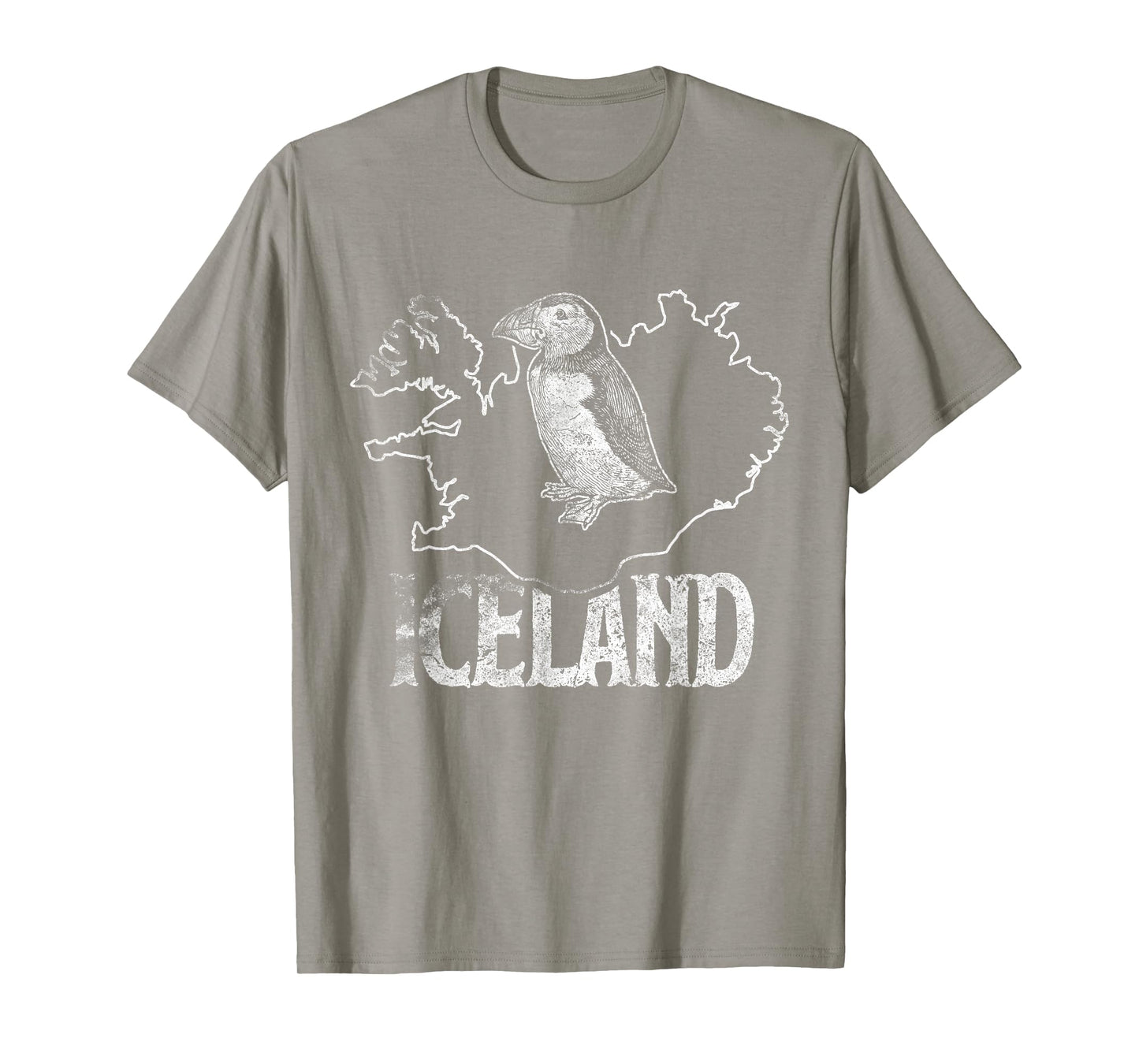 Iceland Map Love Puffins T-Shirt Cute Puffin Gift Kids Tee T-Shirt