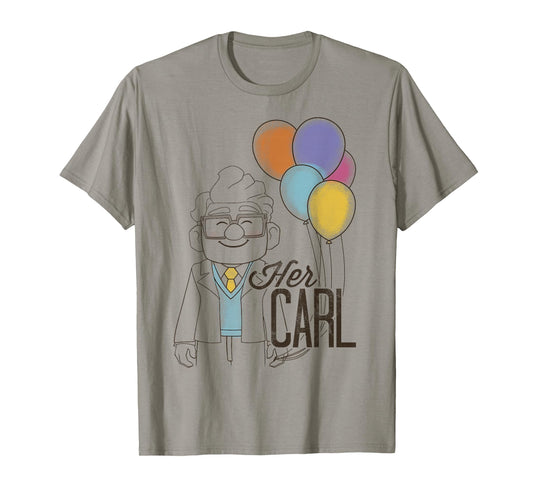 Disney Pixar Up Her Carl Couples T-Shirt Small
