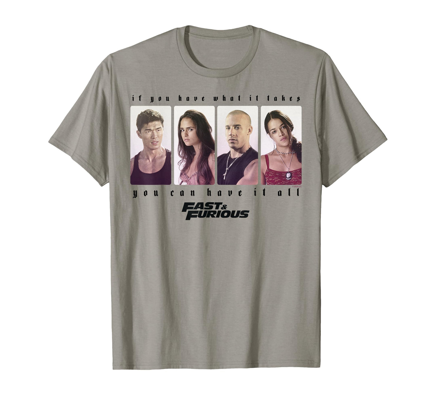 Fast & Furious You Can Have It All Group Shot Panels T-Shirt