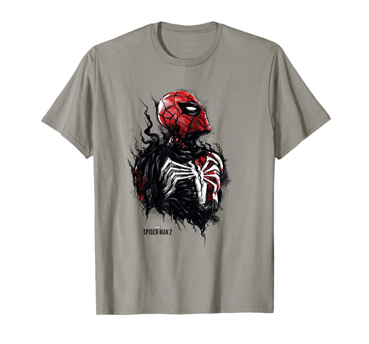 Marvel Spider-Man 2 Black Suit Peter Parker Overtaking T-Shirt
