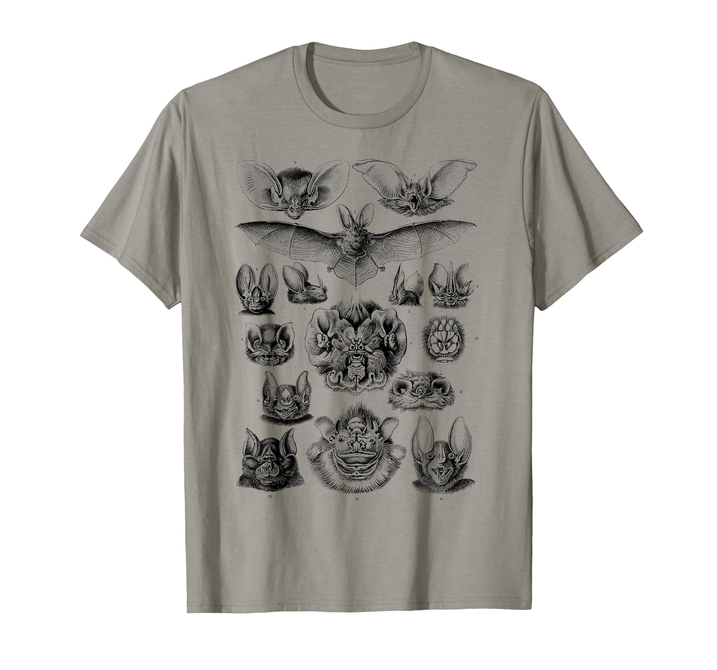 Ernst Haeckel Bats Scientific Illustration Biology bat lover T-Shirt