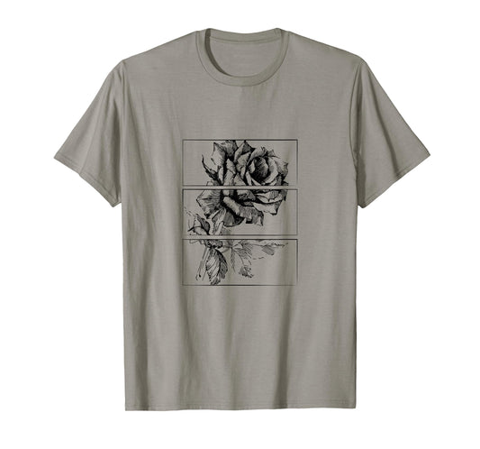 Black Roses Aesthetic Clothing Soft Grunge Clothes Goth Punk T-Shirt