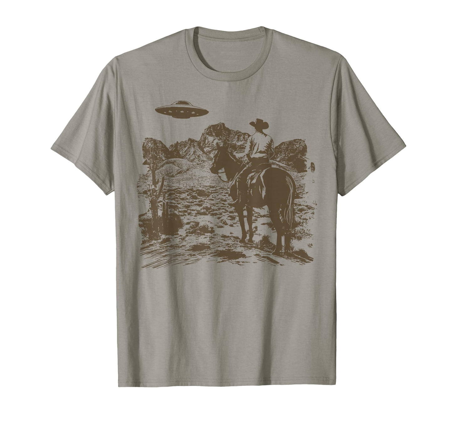 Ufo Western Cowboy T-Shirt