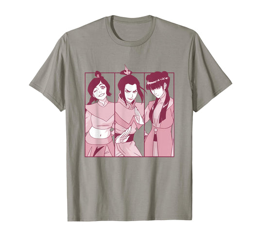 Avatar: The Last Airbender Mighty Women Warrior Panels T-Shirt