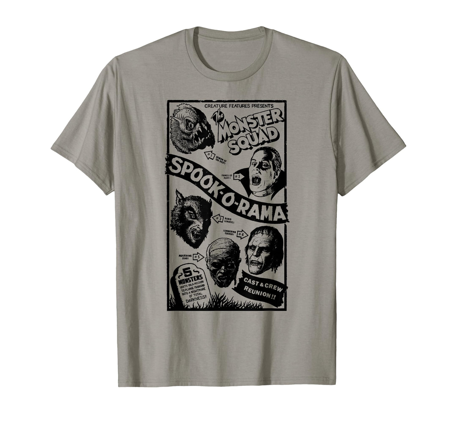 Vintage Halloween Spook-O-Rama Horror Show Monster Squad T-Shirt