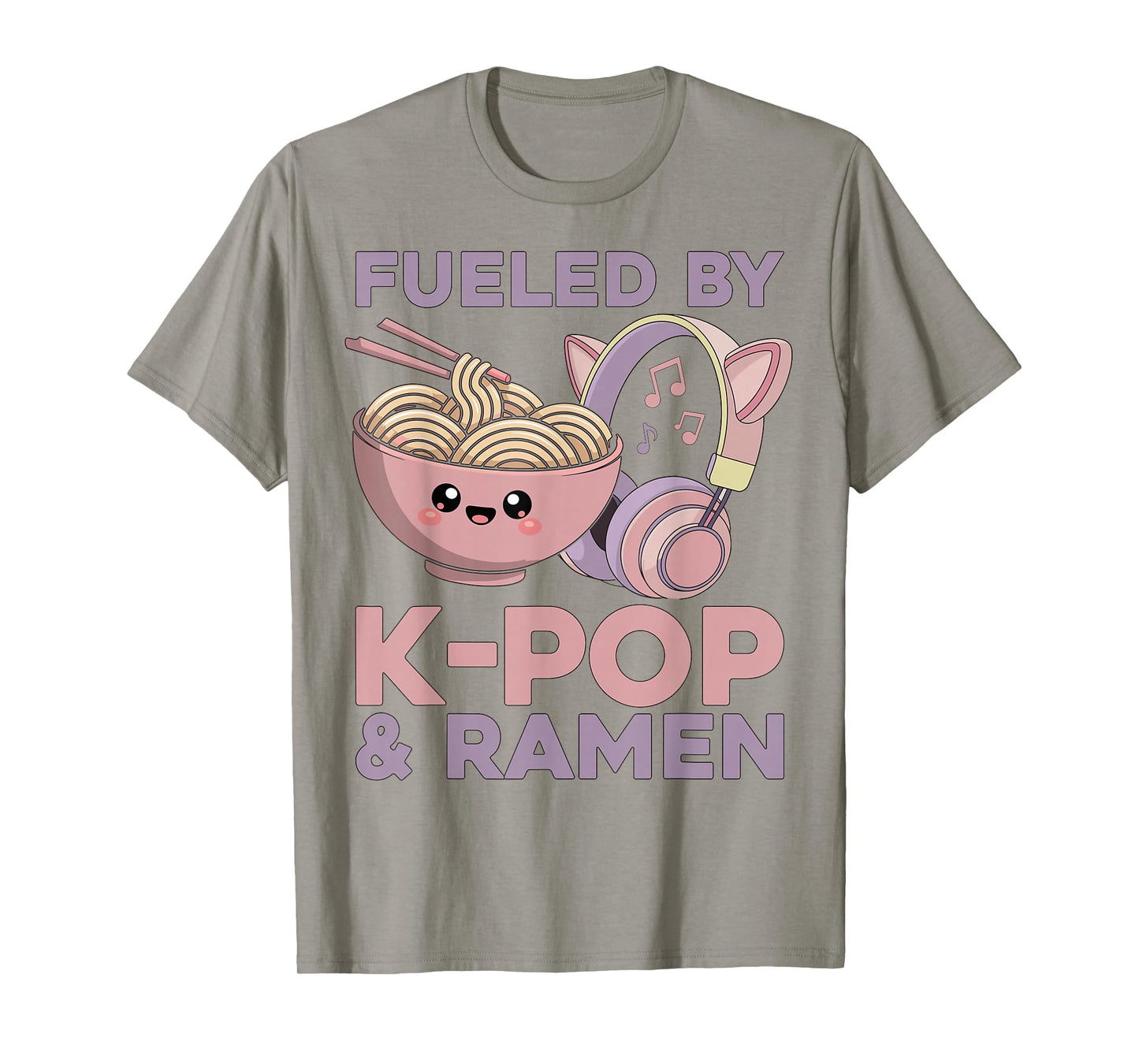 Ramen Kpop Fueled by K-Pop & Ramen K Pop T-Shirt