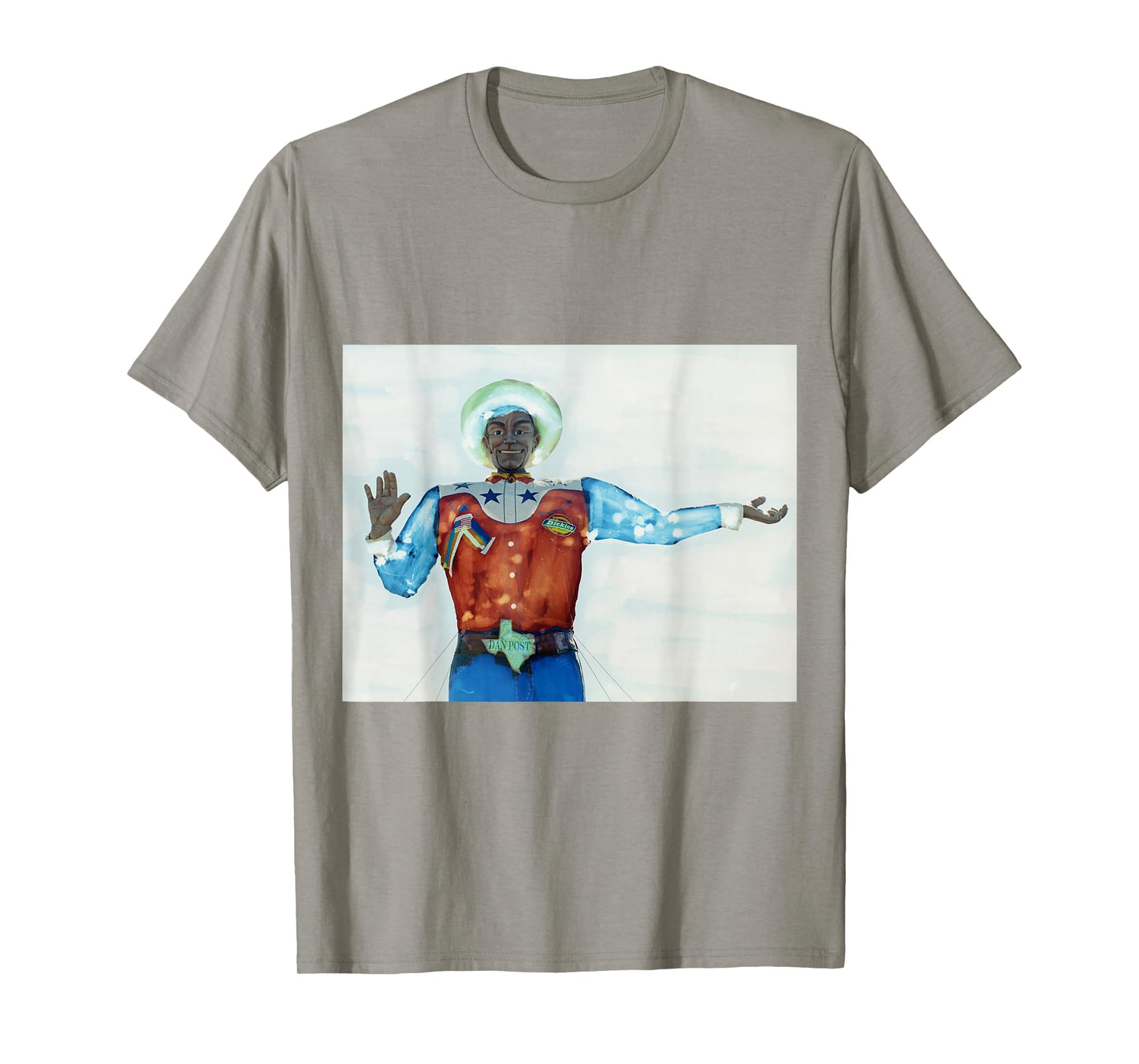Howdy Big Tex State Fair Texas Painted Negative T-shirt T-Shirt